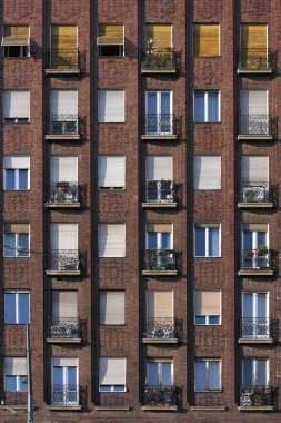 Modern bina dış görünüş, dış görünüş. Şehir mimarisi.