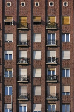 Modern bina dış görünüş, dış görünüş. Şehir mimarisi.