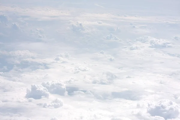 Vista Cênica Nuvens Brancas Acima — Fotografia de Stock