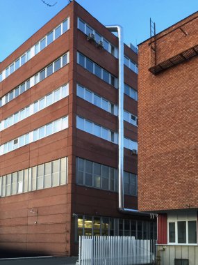 Modern bina dış görünüş, dış görünüş. Şehir mimarisi.