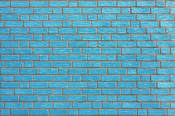 Mavi Camlı Tuğla Duvarın Yakın Görüntüsü — Stok fotoğraf