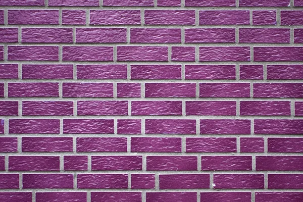 Close Uitzicht Roze Geglazuurde Bakstenen Muur — Stockfoto