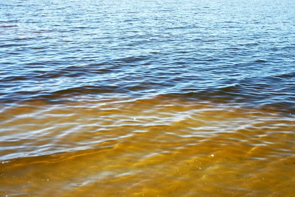 Vue Panoramique Sur Eau Claire Brun Foncé — Photo