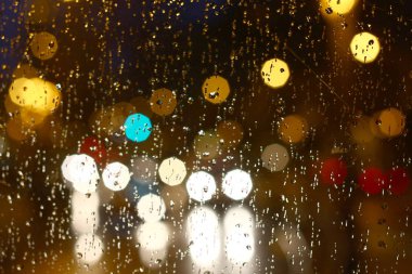 Renkli bokeh ışıkları ile soyut arkaplan