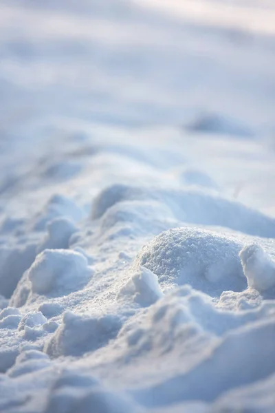 Hóval Borított Föld Téli Idő Szerint — Stock Fotó