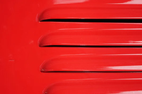 赤い金属の通気口の近景 — ストック写真