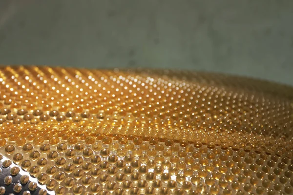Närbild Bild Guld Metall Bakgrund — Stockfoto