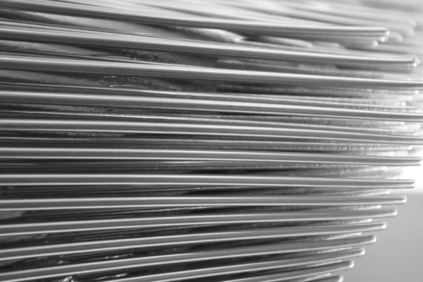 Close Zicht Van Aluminium Staven Textuur — Stockfoto