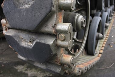 Tank yapım detaylarının yakın görüntüsü