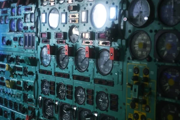 Closeup View Instrument Cluster Panel — Stock Photo, Image