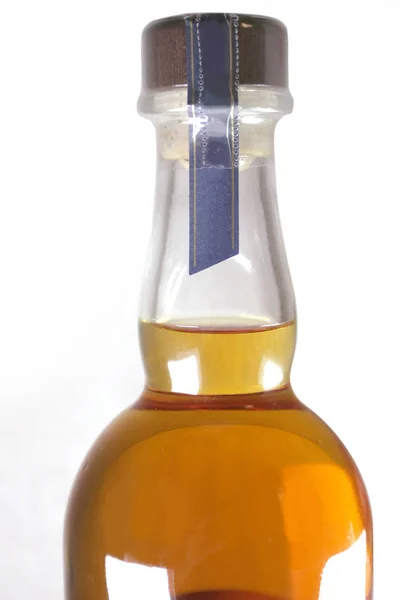 Whisky Flaschenhals Nahaufnahme Mit Korken — Stockfoto
