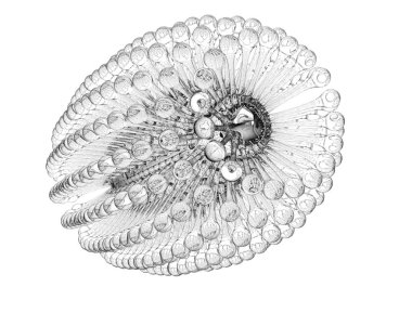 tasarlanmış bakteri 3D render illüstrasyon