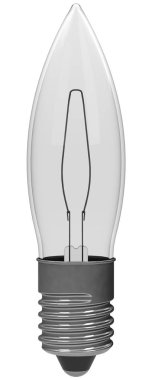 tasarlanmış ampul 3D render illüstrasyon