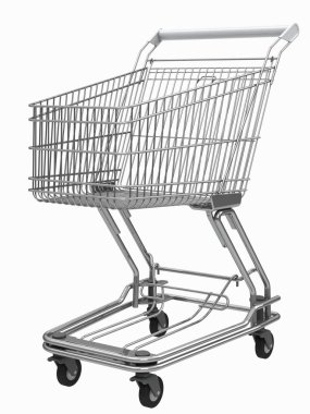 tasarlanmış alışveriş arabası 3D render illüstrasyon