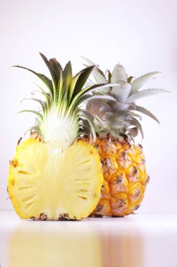 beyaz olgun ananas yakın çekim