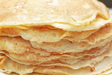 yemek için lezzetli krep yığını yakın çekim