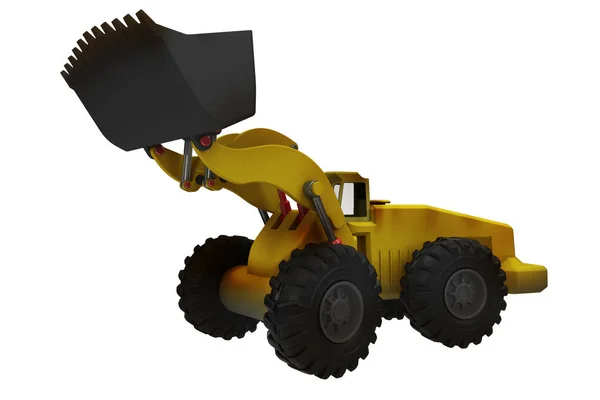 Vehículo Excavadora Industrial Diseñado Render Illustration —  Fotos de Stock