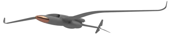 設計されたドローン飛行機3Dレンダリングイラスト — ストック写真