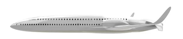 設計された未来的な飛行機3Dレンダーイラスト — ストック写真