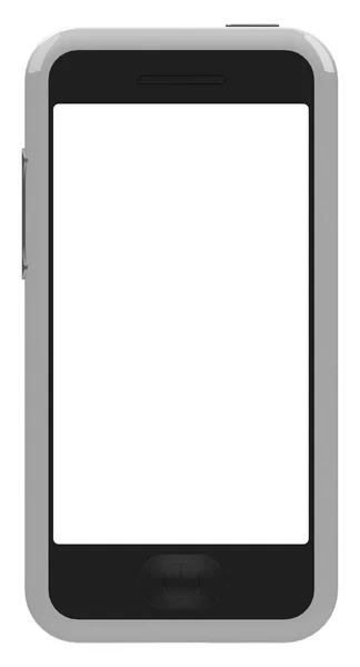 Tasarlanmış Smartphone Render Illüstrasyon — Stok fotoğraf
