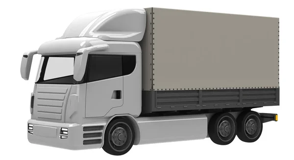 Entworfene Moderne Lkw Render Illustration — Stockfoto