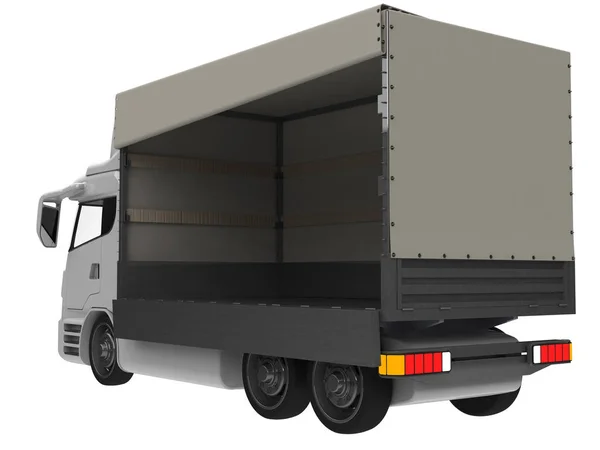 デザインされたモダンなトラック3Dレンダーイラスト — ストック写真