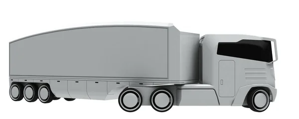 Entworfene Moderne Lkw Render Illustration — Stockfoto