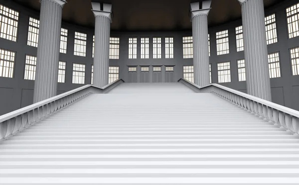 3d model of palace steps indoors