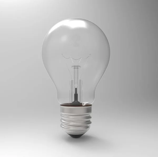 Close View Light Bulb White Background — Stock Photo, Image