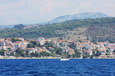 güneşli bir gün güzel mavi deniz doğal çekim