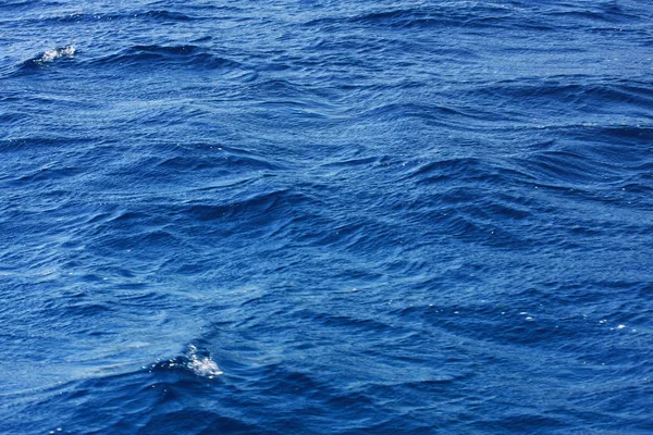 Gros Plan Belle Surface Bleue Mer — Photo
