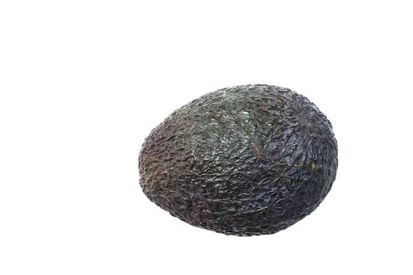 Close Shot Van Rijpe Avocado Geïsoleerd Wit — Stockfoto