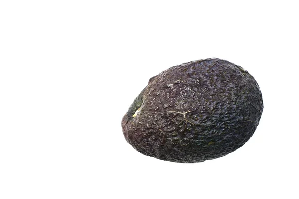 Primo Piano Colpo Avocado Maturo Isolato Bianco — Foto Stock