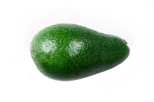 Close Shot Van Rijpe Avocado Geïsoleerd Wit — Stockfoto