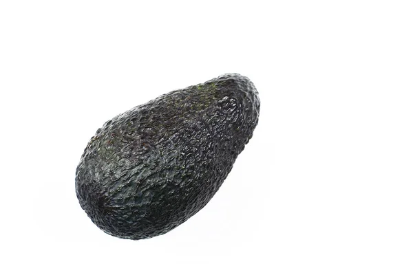 Close Shot Van Rijpe Avocado Geïsoleerd Wit — Stockfoto