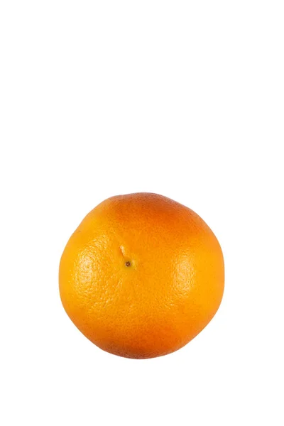 Blízká Střela Zralé Oranžové Izolované Bílém — Stock fotografie