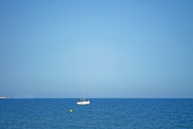 güzel mavi deniz manzara çekim