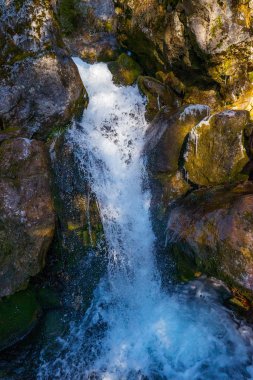 güzel dağ şelalesi doğal çekim