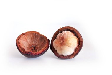 beyaz izole kırmızı tamarillo meyve yakın çekim