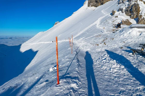 Tranquilo Tiro Hermosas Montañas Nevadas — Foto de Stock