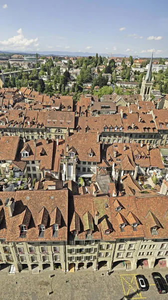 旧ヨーロッパの町の屋上の航空写真 — ストック写真