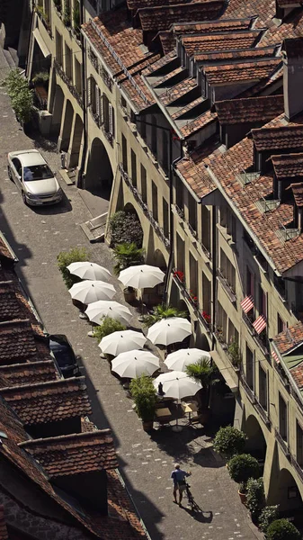 Vue Aérienne Des Toits Vieille Ville Européenne — Photo