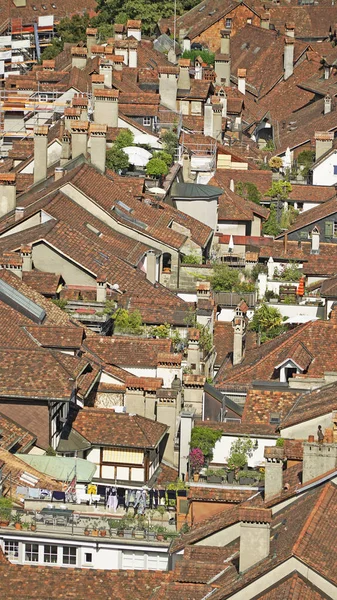 Vista Aérea Los Tejados Vieja Ciudad Europea —  Fotos de Stock