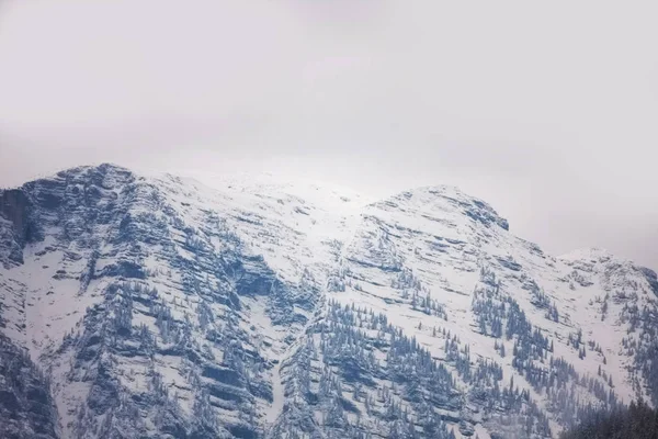 Rustige Shot Van Prachtige Besneeuwde Bergen — Stockfoto