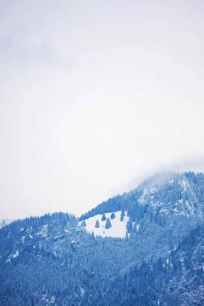 Rustige Shot Van Prachtige Besneeuwde Bergen — Stockfoto