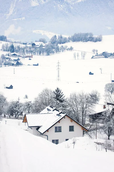 Tranquilo Tiro Hermosas Montañas Nevadas — Foto de Stock