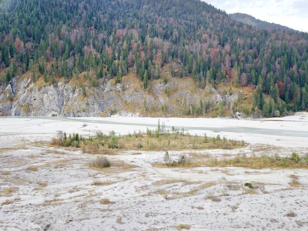 Vue Aérienne Belle Rivière Montagne — Photo