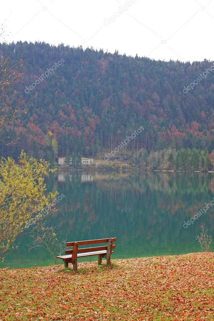 tranquil shot of beautiful mountain lake