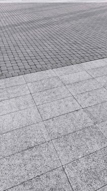 Modern kaldırım taşı kaldırım tasarım gri geometrik