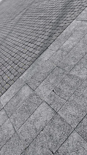 Modern Paving Pavement Stone Design Gray Geometric — Stock Photo, Image